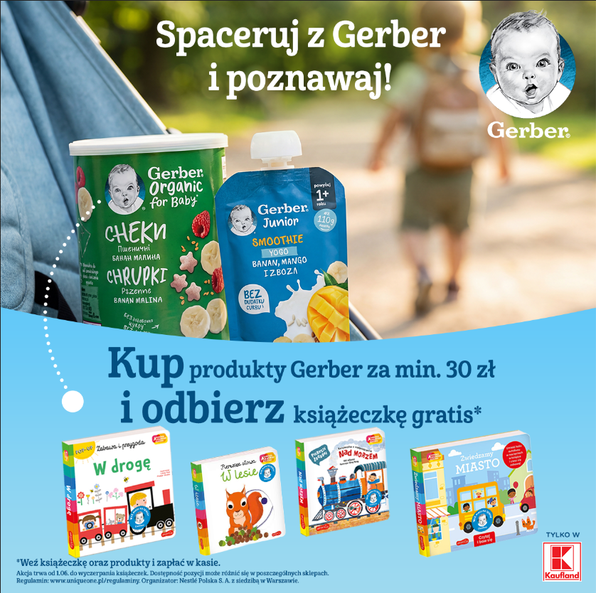Akcja Promocyjna Buy & Get pod hasłem „Spaceruj z Gerber”.